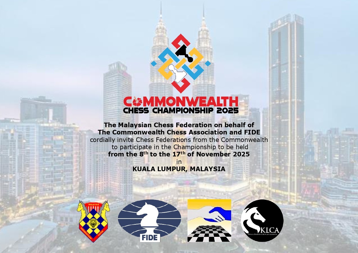 Commonwealth Chess Championship 2025 Online Registration Link – MALAYSIANS ONLY