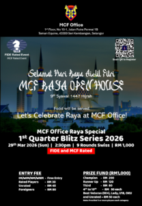 MCF Raya Open House and Blitz Series Q1 - 29th March 2026
