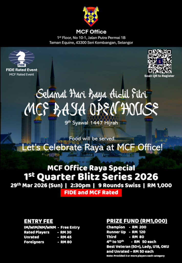 MCF Raya Open House and Blitz Series Q1 - 29th March 2026