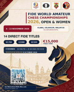 Malaysia Set To Host FIDE World Amatuer Chess Championship 2026